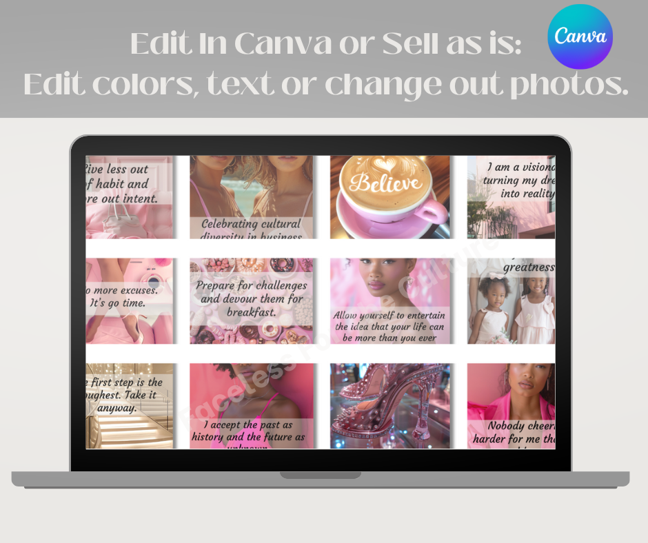 100 Pink Positive Affirmation  Instagram Stories Templates