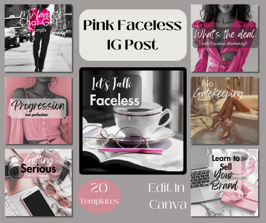 Pink Faceless IG post